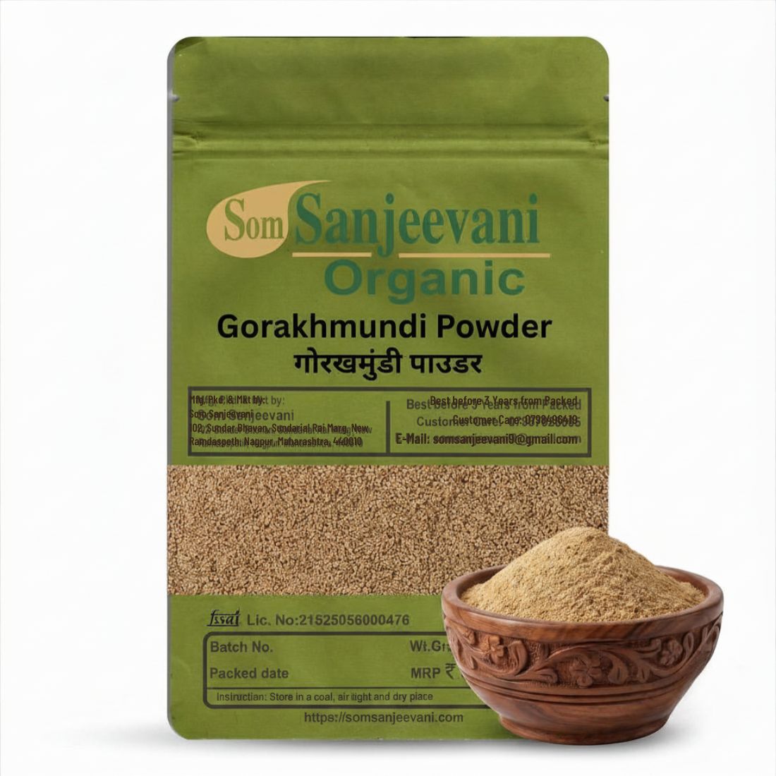 Gorakhmundi Powder Som Sanjeevani Organic For -Natural-असली-प्राकृतिक