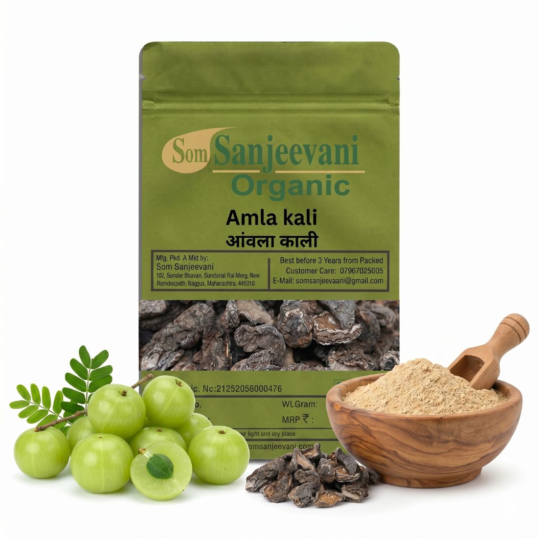 Som Sanjeevani Organic Amla Kali Dry Seedless|Tangy Boost For Everyday Health