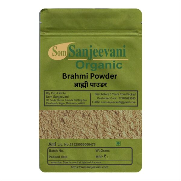 Brahmi Powder-Natural -असली-Som Sanjeevani Organic