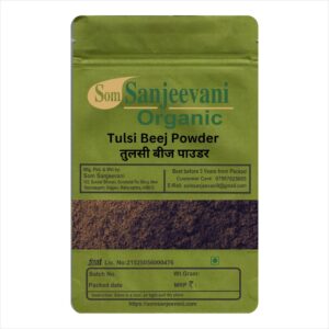 Tulsi Beej Powder-Natural-असली-प्राकृतिकSom Sanjeevani Organic