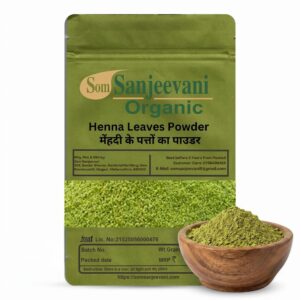 Henna Leaves Powder Som Sanjeevani Organic For-Natural-असली-प्राकृतिक