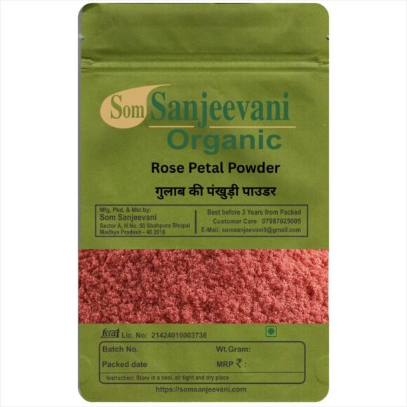 Rose Petals Powder-Som Sanjeevani Organic