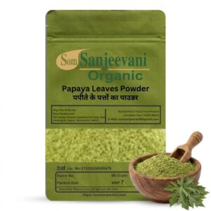 Papaya Leaves Powder Som Sanjeevani Organic For-Natural-असली-प्राकृतिक