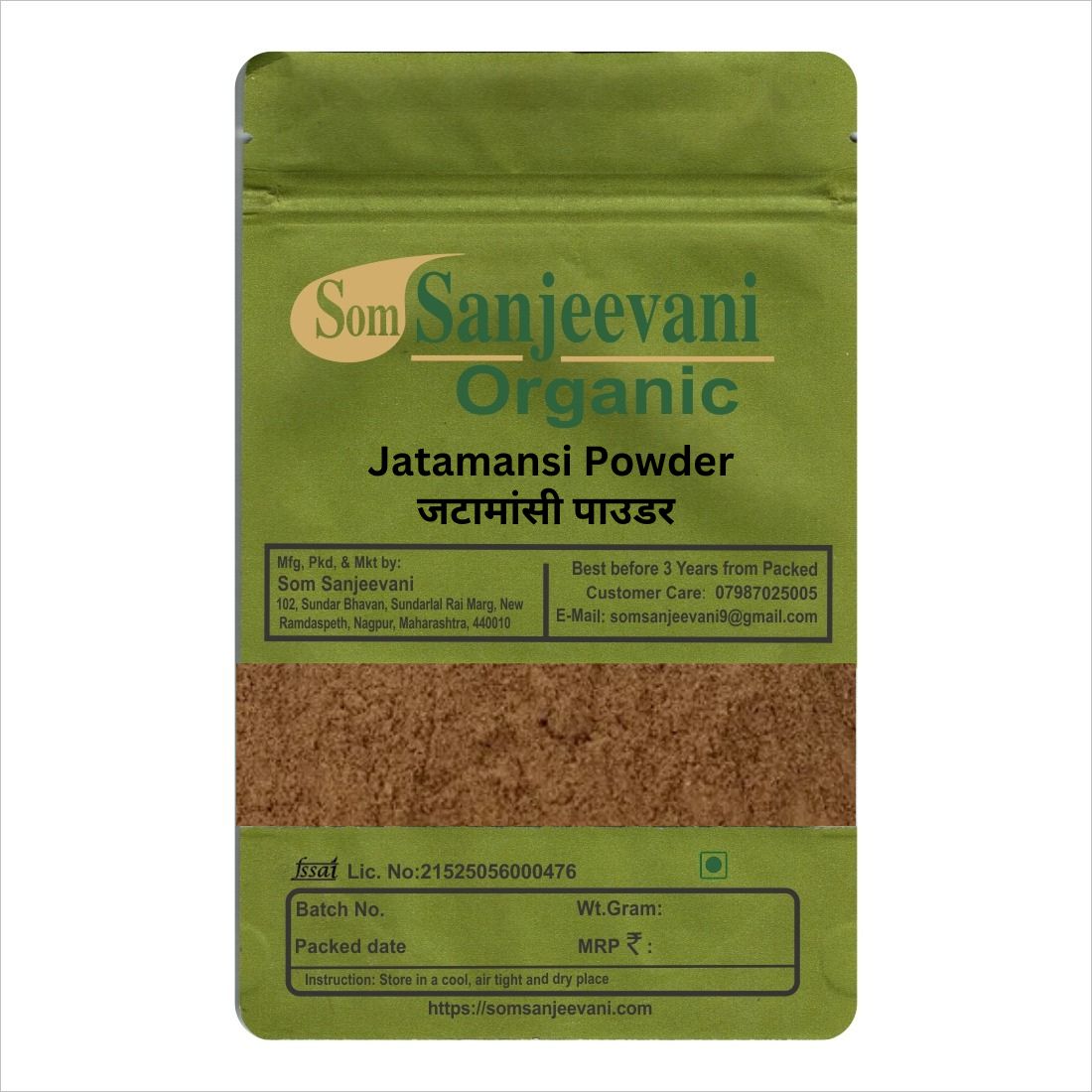 Jatamansi Powder-Natural-असली-Som Sanjeevani Organic