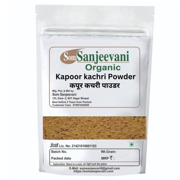 Som Sanjeevani Organic Kapoor kachri Powder-कपूर कचरी पाउडर-With 100g Multani Mitti Powder