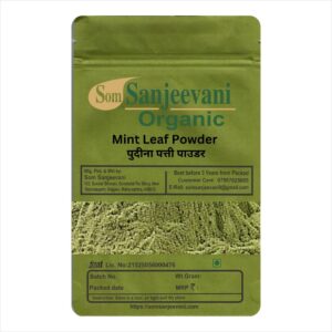 Pudina Mint Leaves Powder-Natural-असली-प्राकृतिक-Som Sanjeevani Organic