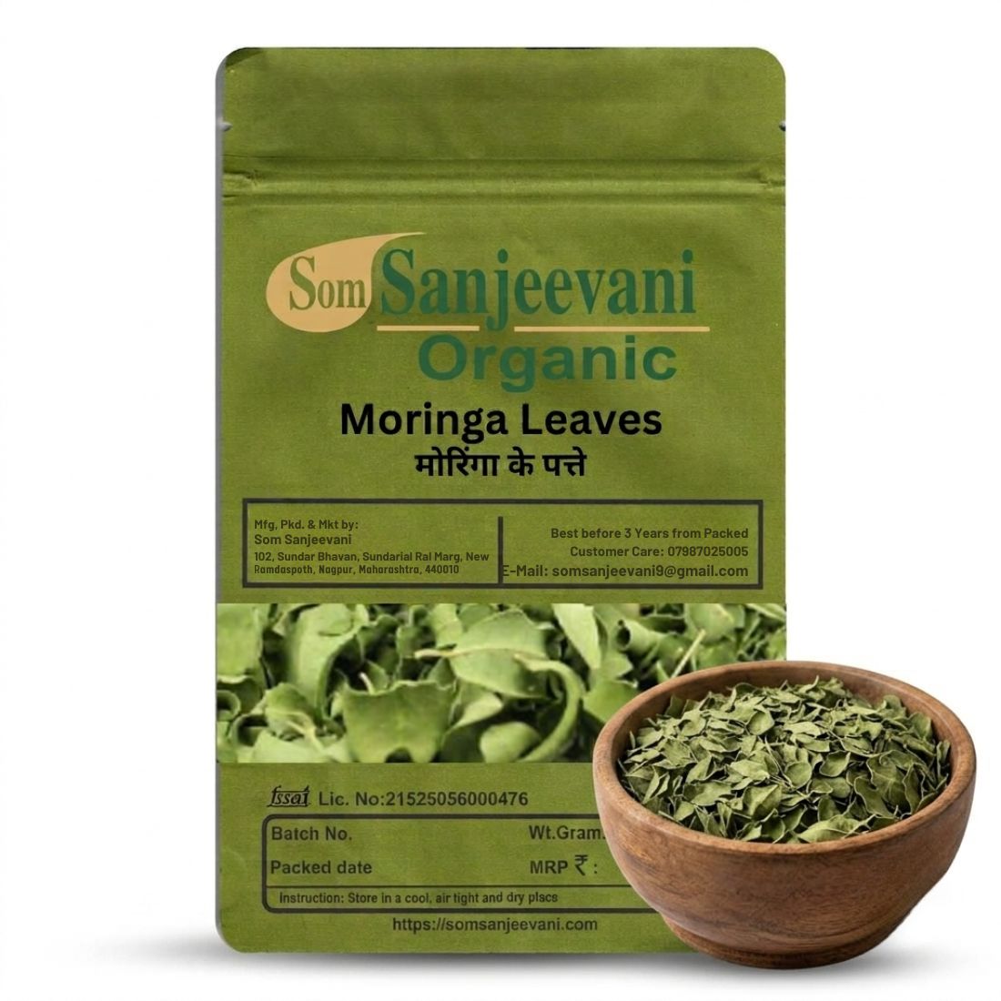 Moringa Dried Leaves Som Sanjeevani Organic For-Natural-असली-प्राकृतिक