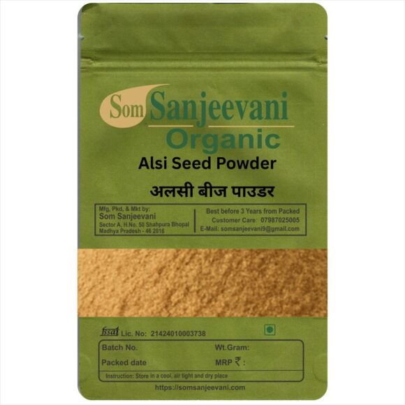 Alsi Flex Seed Powder-प्राकृतिक-Som Sanjeevani Organic