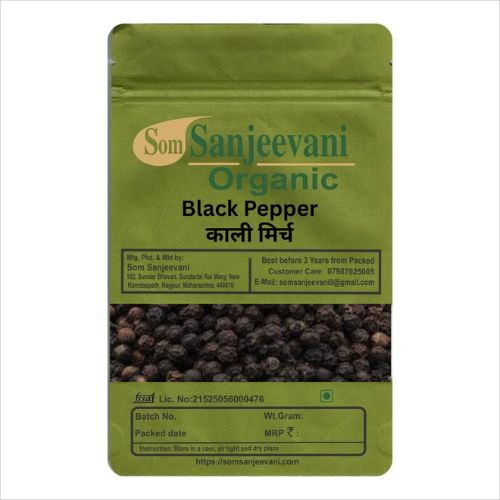Black Pepper Whole Kali Mirch-Natural-असली-Som Sanjeevani Organic
