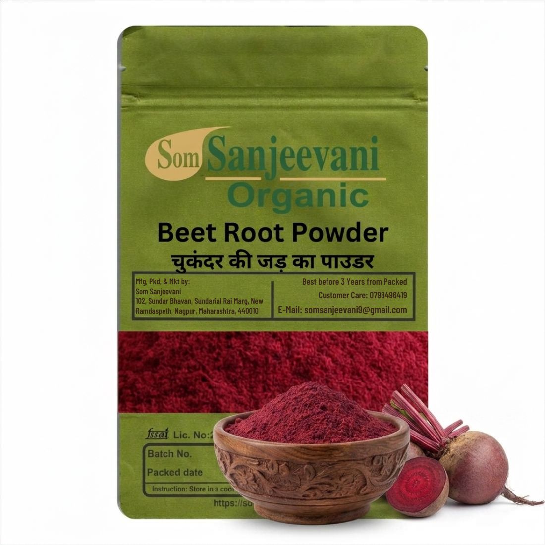 Beet Root Powder Som Sanjeevani Organic For-Natural-असली-प्राकृतिक