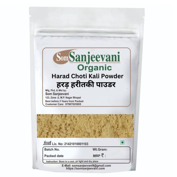 Harad Choti Kali Powder-Natural-Pure-No Mixing-Som Sanjeevani Organic