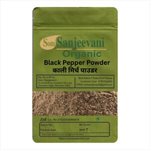 Kali Mirch Black Peeper Powder-Natural-असली-Som Sanjeevani Organic