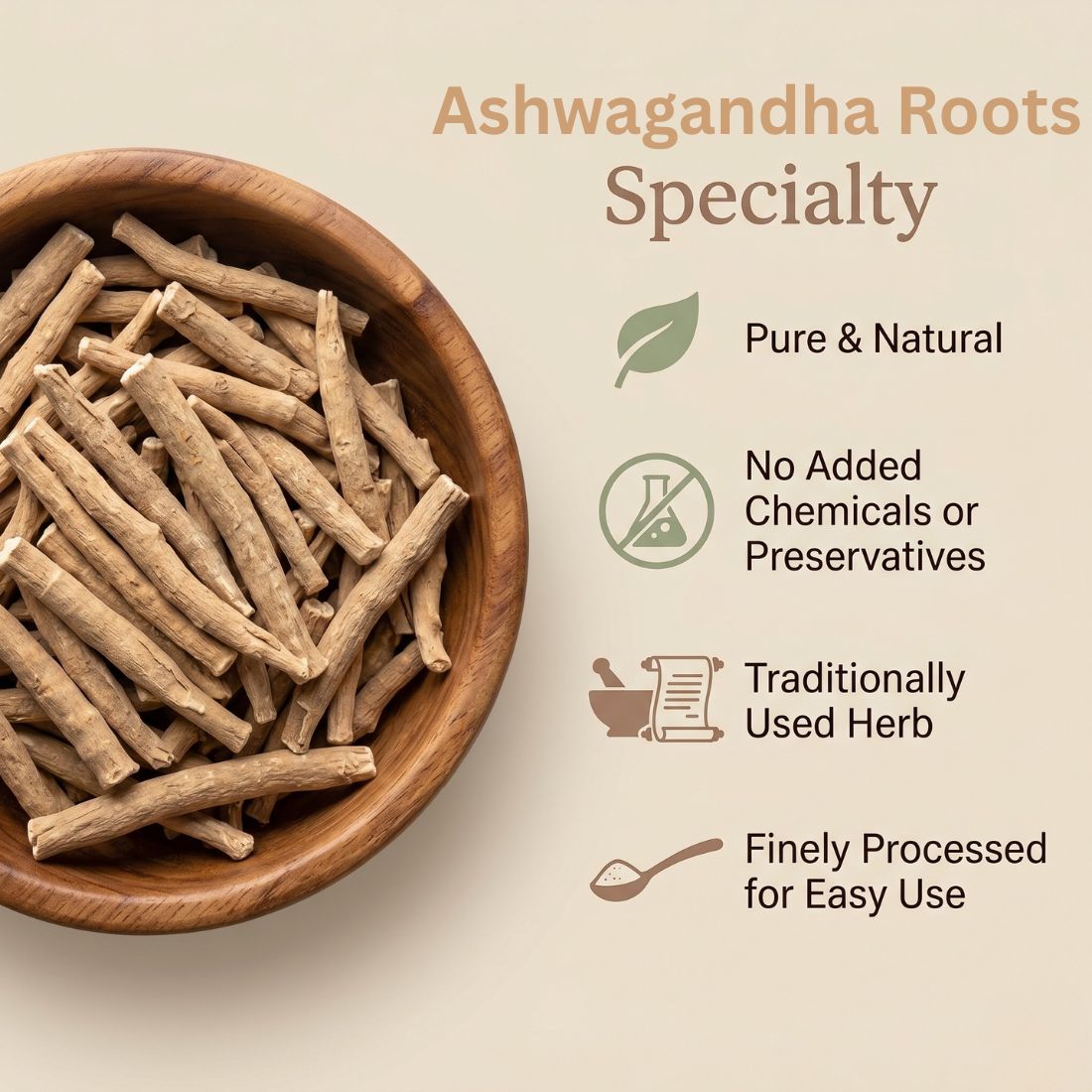 Som Sanjeevani Organic Ashwagandha Root|Daily Support for Energy, Strength & Wellness - Image 3
