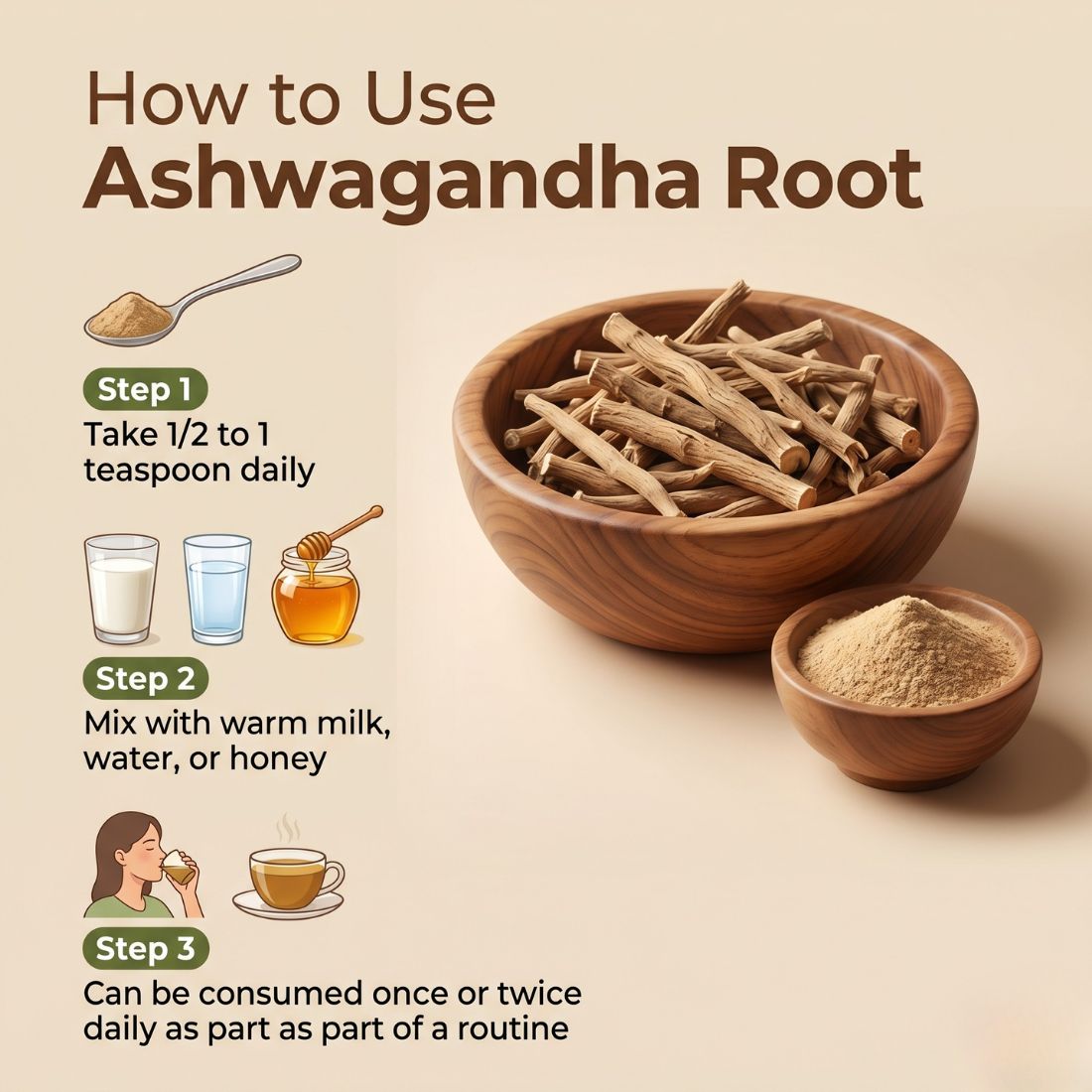 Ashwagandha Root – Natural Ayurvedic Herb for Daily Use