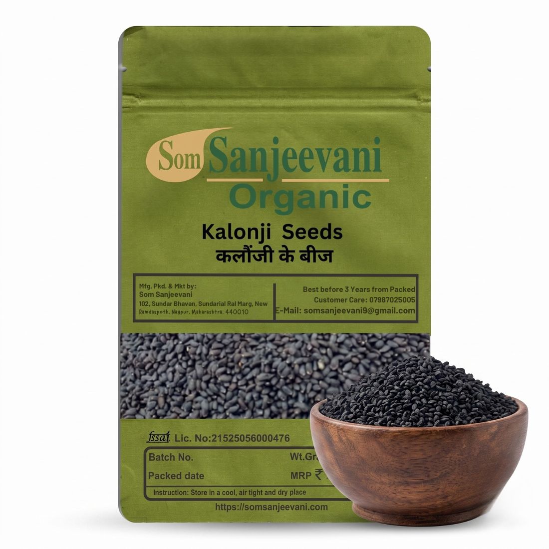 Kalonji Seeds Som Sanjeevani Organic For-Natural-असली-प्राकृतिक