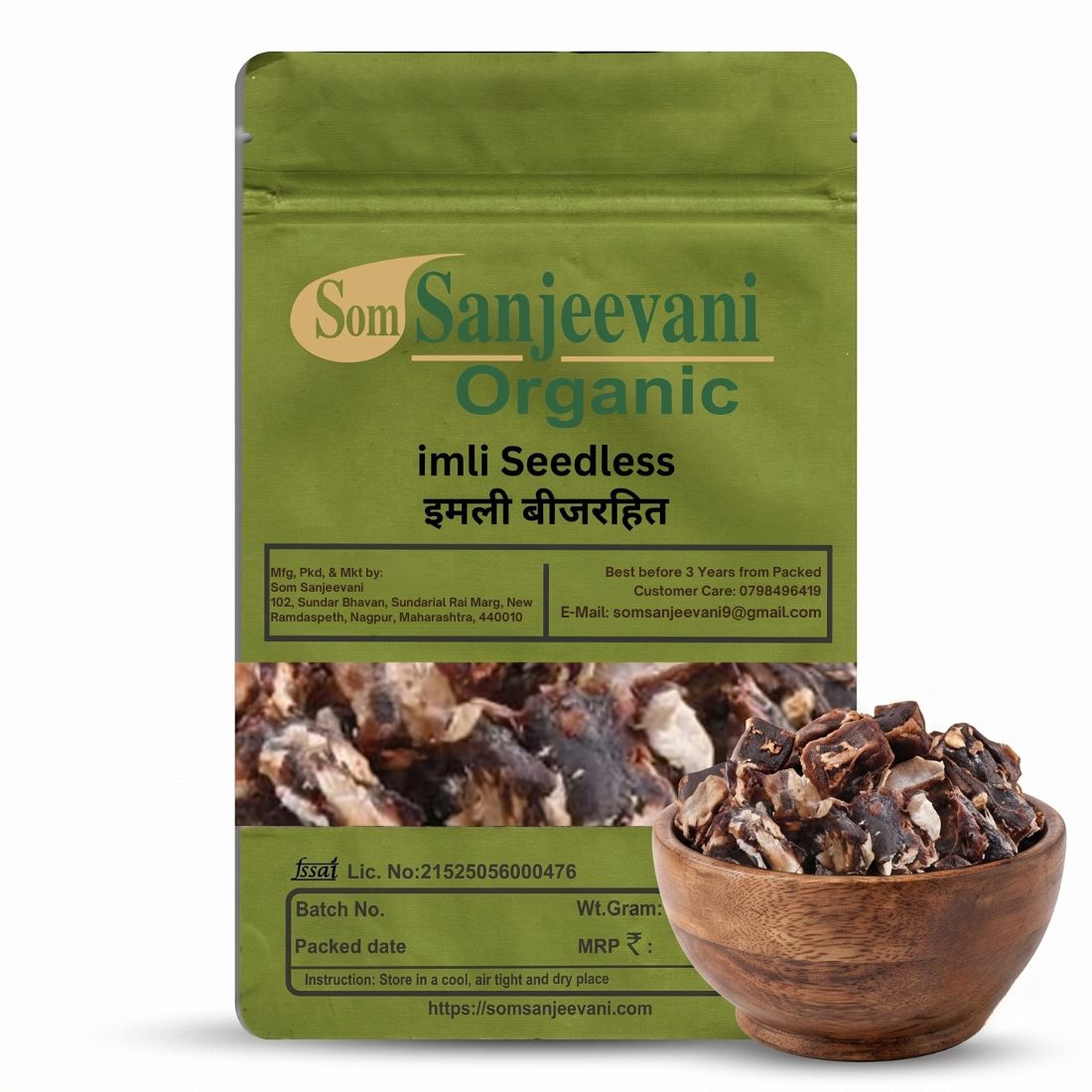 Imli Seedless tamarind Som Sanjeevani Organic For -Natural-असली-प्राकृतिक