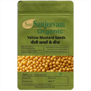 Yellow Mustard Seeds-Natural-No Mixng- Som Sanjeevani Organic