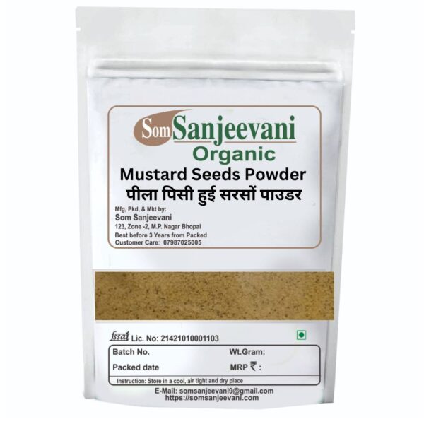 Mustard Seeds Powder -Natural -Pure-No Mixing-Som Sanjeevani Organic