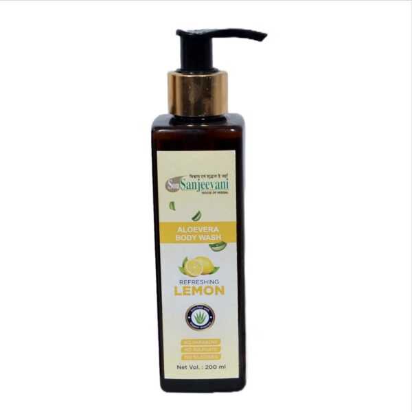 Aloevera Lemon Body Wash-Natural-Pure-No Mixing-Som Sanjeevani Organic