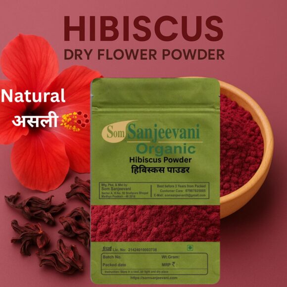 Hibiscus Powder-Som Sanjeevani Organic - Image 2