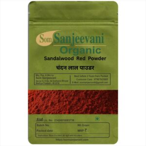 Red Sandalwood Chandan Powder-Natural-असली-Som Sanjeevani Organic
