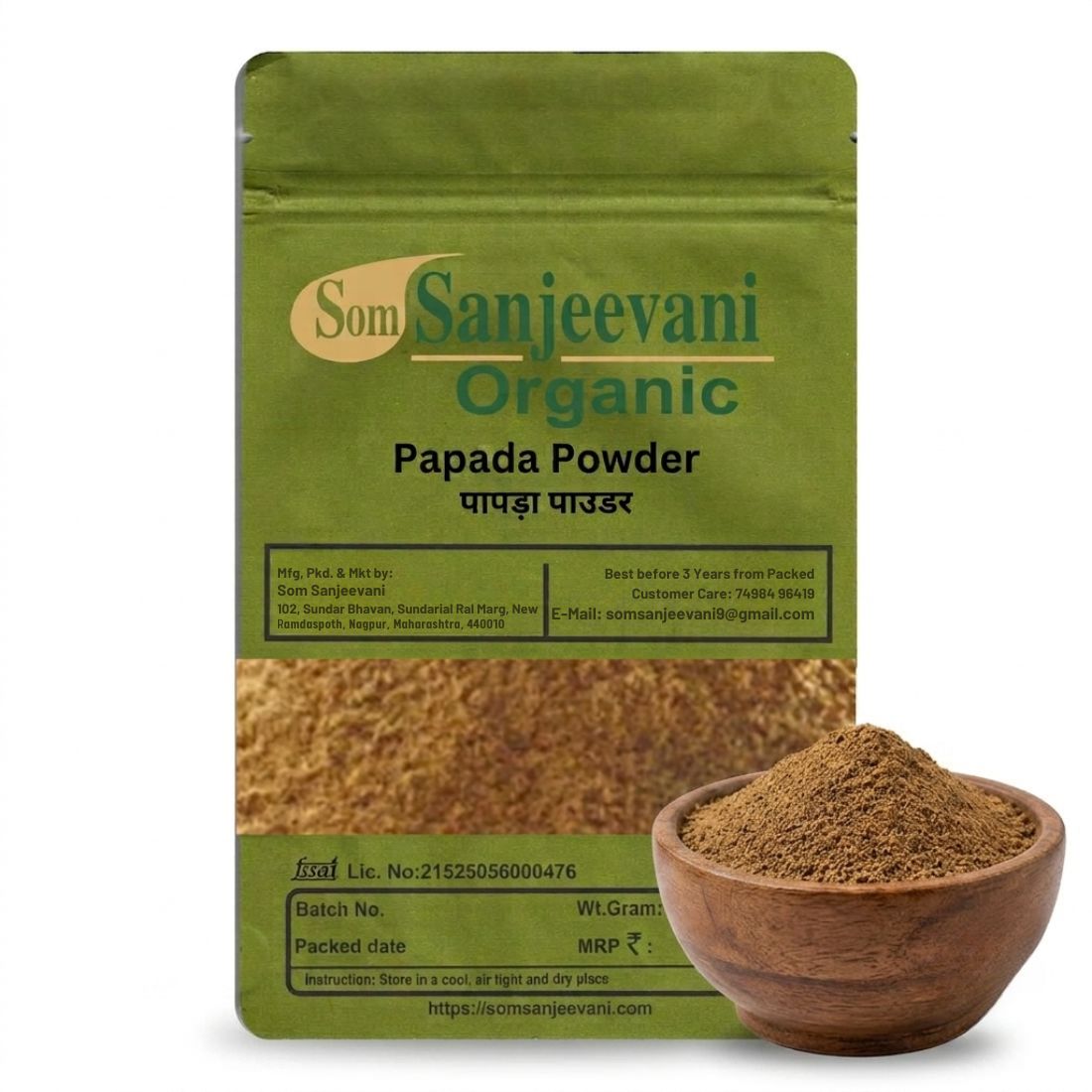 Papada Powder Som Sanjeevani Organic For|Natural|असली|प्राकृतिक