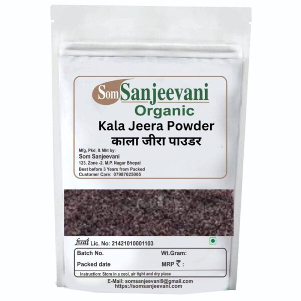 Kala Jeera Powder Natural ingredients-No Mixing-Ayurvedic-असली-Som Sanjeevani Organic