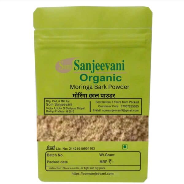 Moringa Bark Powder- Natural -Pure -No Mixing-Som Sanjeevani Organic