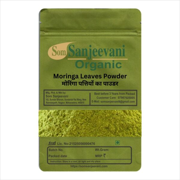 somsanjeevani organic Moringa Drumstick Dried Leaves Powder