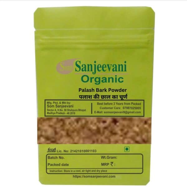 Palash Bark Powder- Natural- Pure -No Mixing-Som Sanjeevani Organic