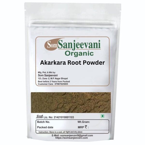 Akarkara Root Powder Natural ingredients-No Mixing-Ayurvedic-असली-Som Sanjeevani Organic