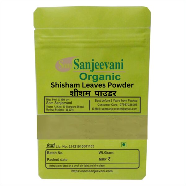 Shisham dry leaves powder - Natural - Pure - No Mixing-Som Sanjeevani Organic