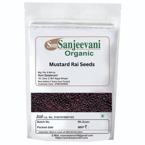 Mustard Rai Seeds  Natural ingredients-No Mixing-Ayurvedic-असली-Som Sanjeevani Organic