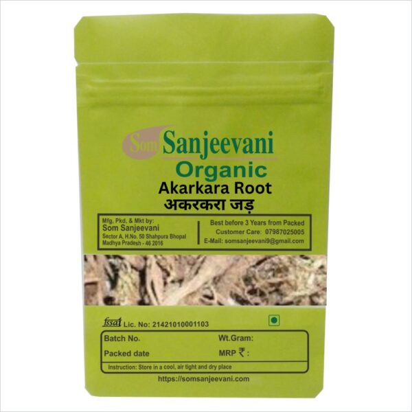 Akarkara Root -Natural -Pure -No Mixing-Som Sanjeevani Organic