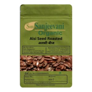 ALSI SEED ROASTED-Natural-असली-Som Sanjeevani Organic