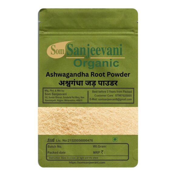 Ashwagandha Root Powder-Natural -प्राकृतिक-Som Sanjeevani Organic