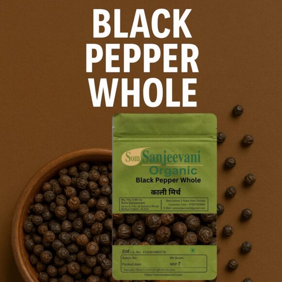 Black Pepper Whole Kali Mirch-Som Sanjeevani Organic - Image 2