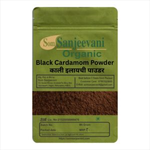 Black Cardamom Powder-Natural-असली- Som Sanjeevani Organic