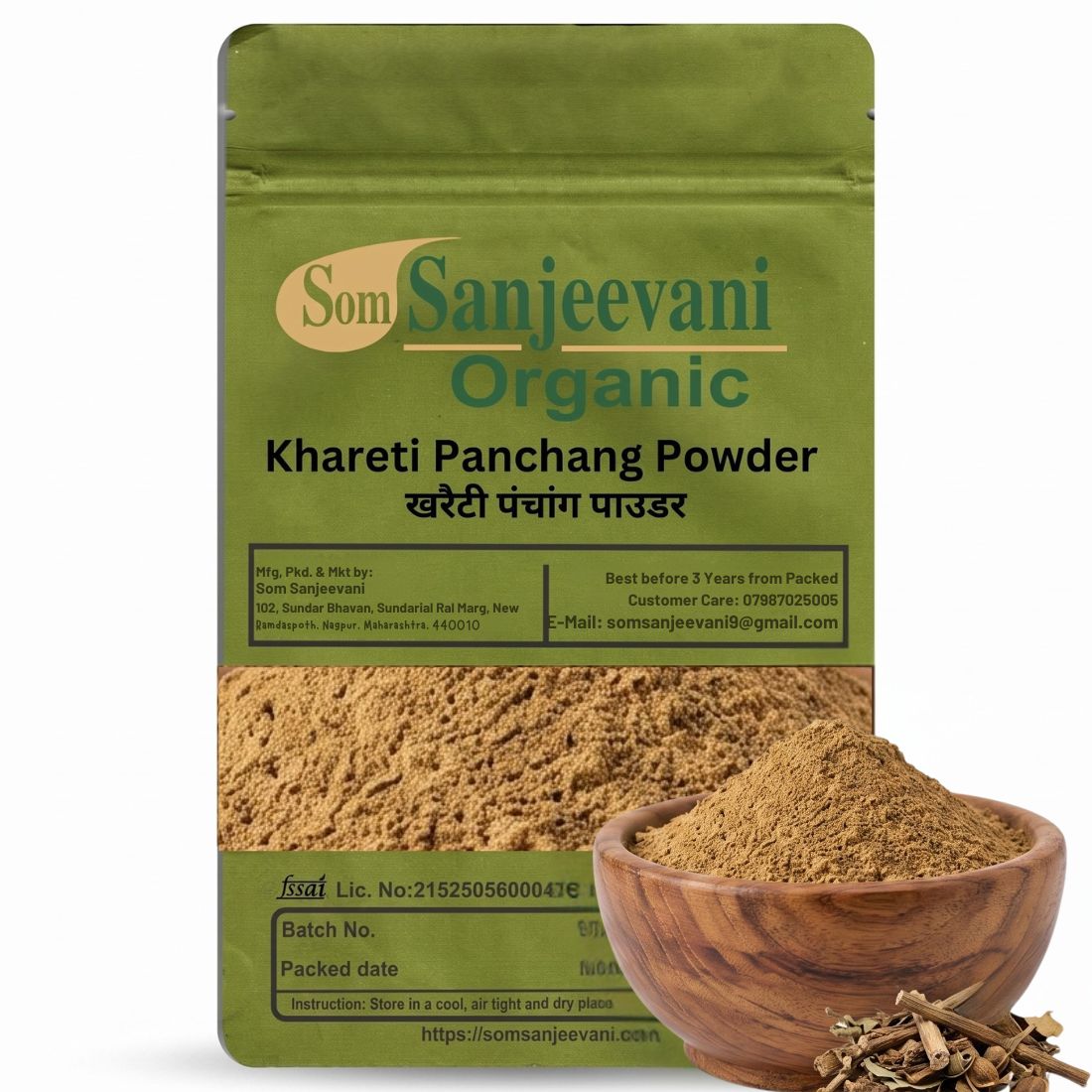 khareti Panchang Powder Som Sanjeevani Organic For-Natural-असली-प्राकृतिक