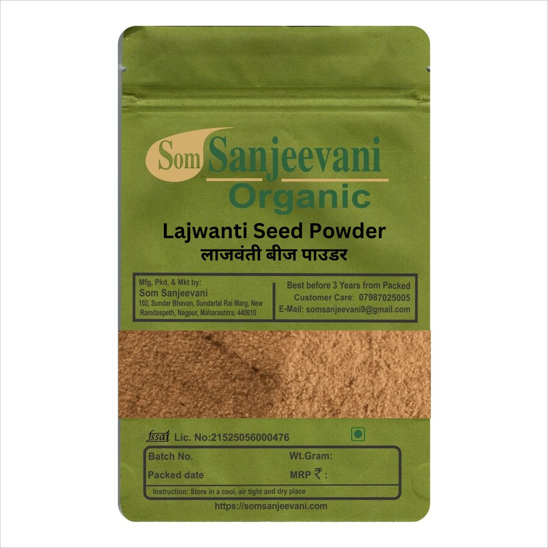 Lajwanti Seed Powder-Natural-Natural-असली-Som Sanjeevani Organic
