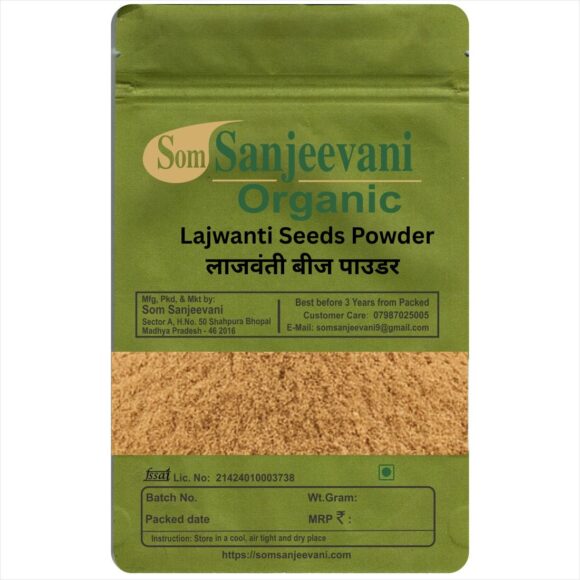 Lajwanti Seed Powder-Natural-No Mixng- Som Sanjeevani Organic