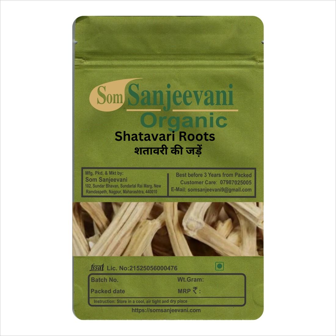 Shatavari Roots-Natural-असली-प्राकृतिक-Som Sanjeevani Organic