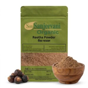 Reetha Powder Som Sanjeevani Organic For-Natural-असली-प्राकृतिक