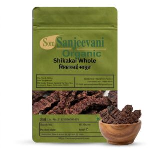 Shikakai Whole|Kochi|Satala|Som Sanjeevani Organic For Acacia Concinna for Hair Wash, Hair Growth, Hair Fall Control, Dandruff & Itchy Scalp