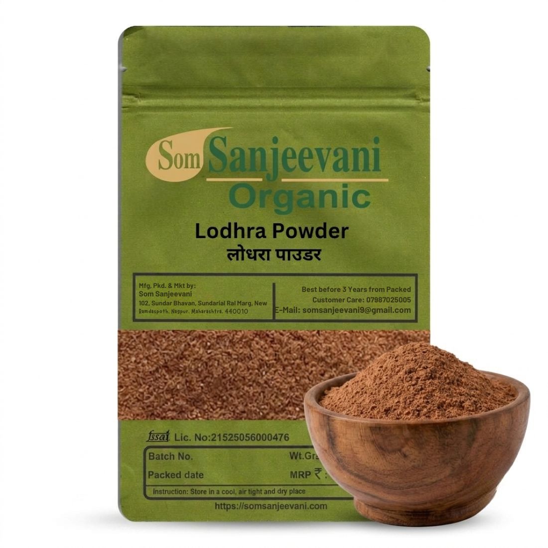 Lodhra Powder Som Sanjeevani Organic For-Natural-असली-प्राकृतिक