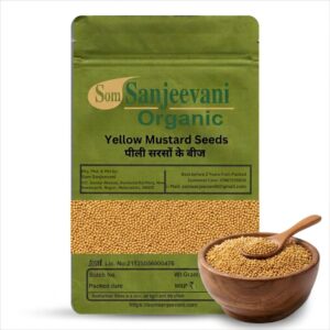 Yellow Mustard Seeds Som Sanjeevani Organic For-Natural-असली-प्राकृतिक