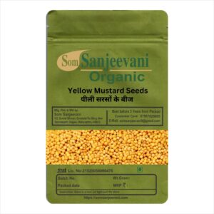 Yellow Mustard Seeds-Natural-असली-Som Sanjeevani Organic