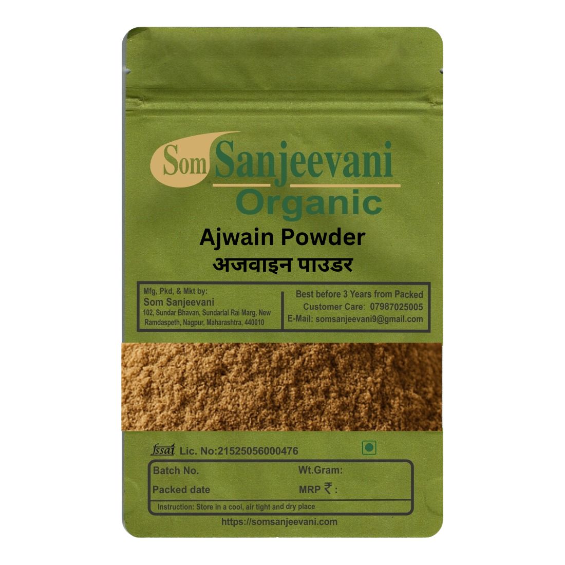 Ajwain Powder-Natural -असली-Som Sanjeevani Organic