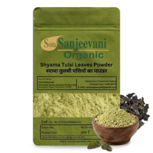 Shyama Tulsi Leaves Powder|Holy Basil|Som Sanjeevani Organic For Stress Relief Herb