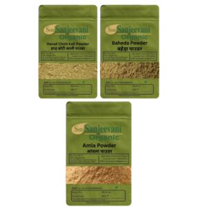 Som Sanjeevani Organic|Harad|Baheda|Amla|300g|Each100g|Natural|प्राकृतिक